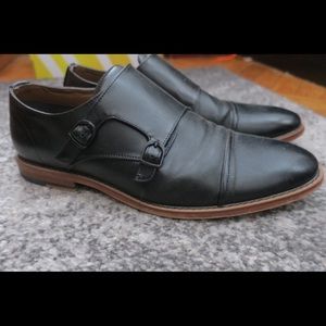 Men's double monk strap dress shoes